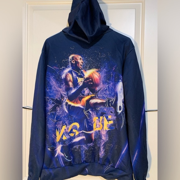 Kobe Bryant Hoodie, NWOT, size Medium in Navy color - Picture 2 of 2